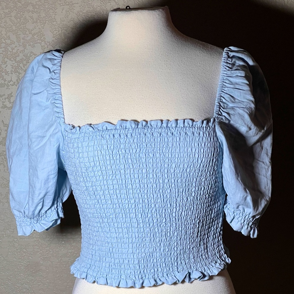 NWT BlankNYC Light Blue top Sz xL